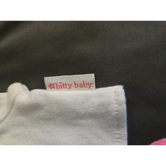 AMERICAN GIRL Bitty Baby Twin FLOWER PRINT Tee Shirt & Pink Pants Doll Clothes - Picture 5 of 7